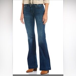 7 For All Mankind Dojo Dark Wash Flare Jeans size 30